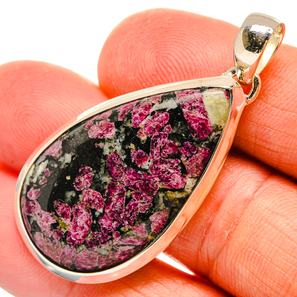 Russian Eudialyte Pendants handcrafted by Ana Silver Co - PD25882