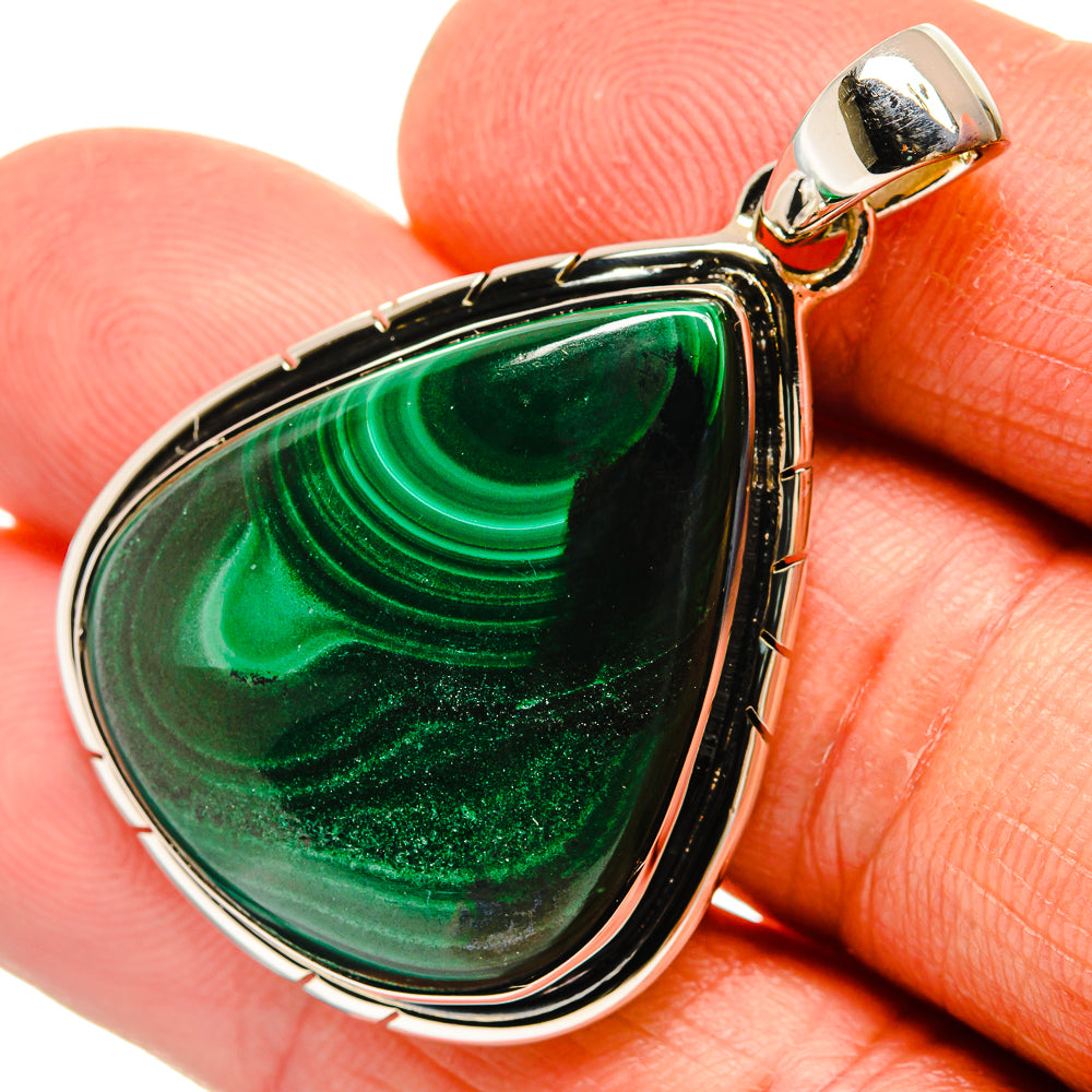 Malachite Pendants handcrafted by Ana Silver Co - PD25889