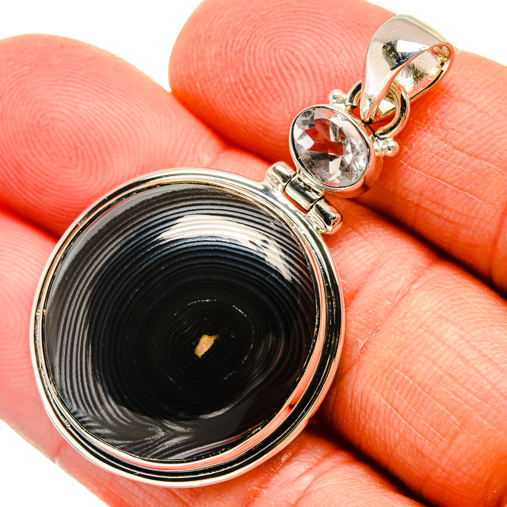 Psilomelane Pendants handcrafted by Ana Silver Co - PD25892