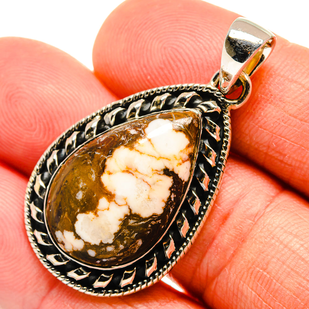 Peanut Wood Jasper Pendants handcrafted by Ana Silver Co - PD25898