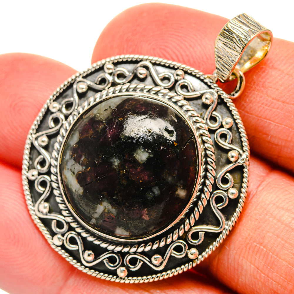 Russian Eudialyte Pendants handcrafted by Ana Silver Co - PD25900