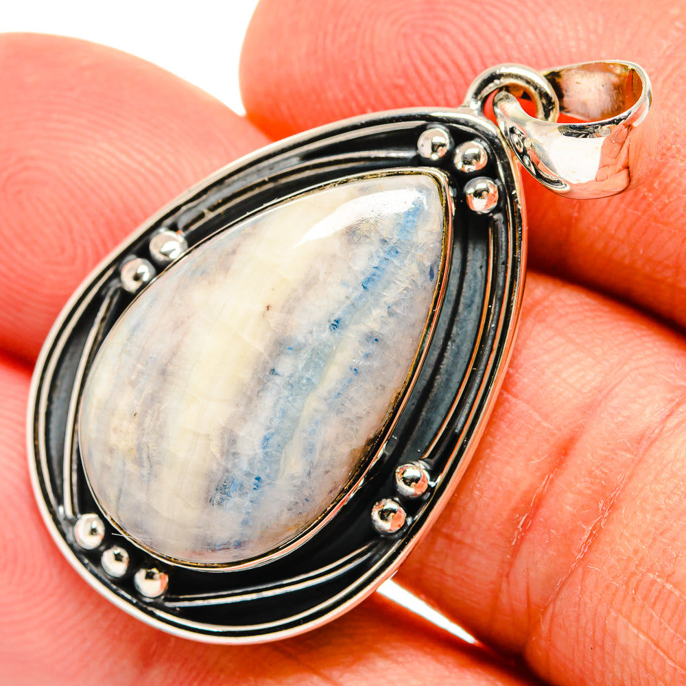Blue Scheelite Pendants handcrafted by Ana Silver Co - PD25904