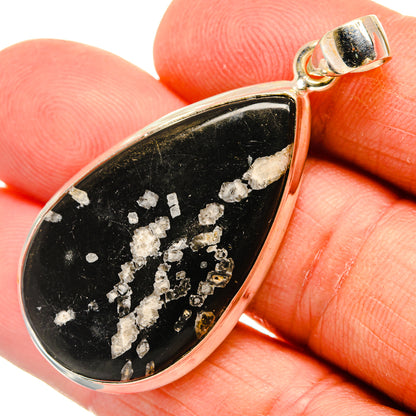 Chrysanthemum Stone Pendants handcrafted by Ana Silver Co - PD25910