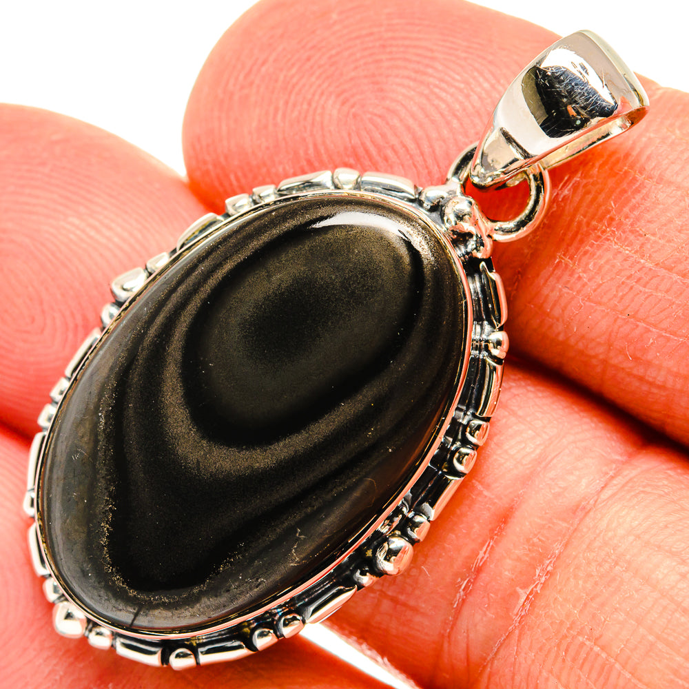 Psilomelane Pendants handcrafted by Ana Silver Co - PD25917