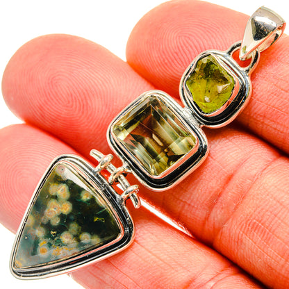 Ocean Jasper Pendants handcrafted by Ana Silver Co - PD25919