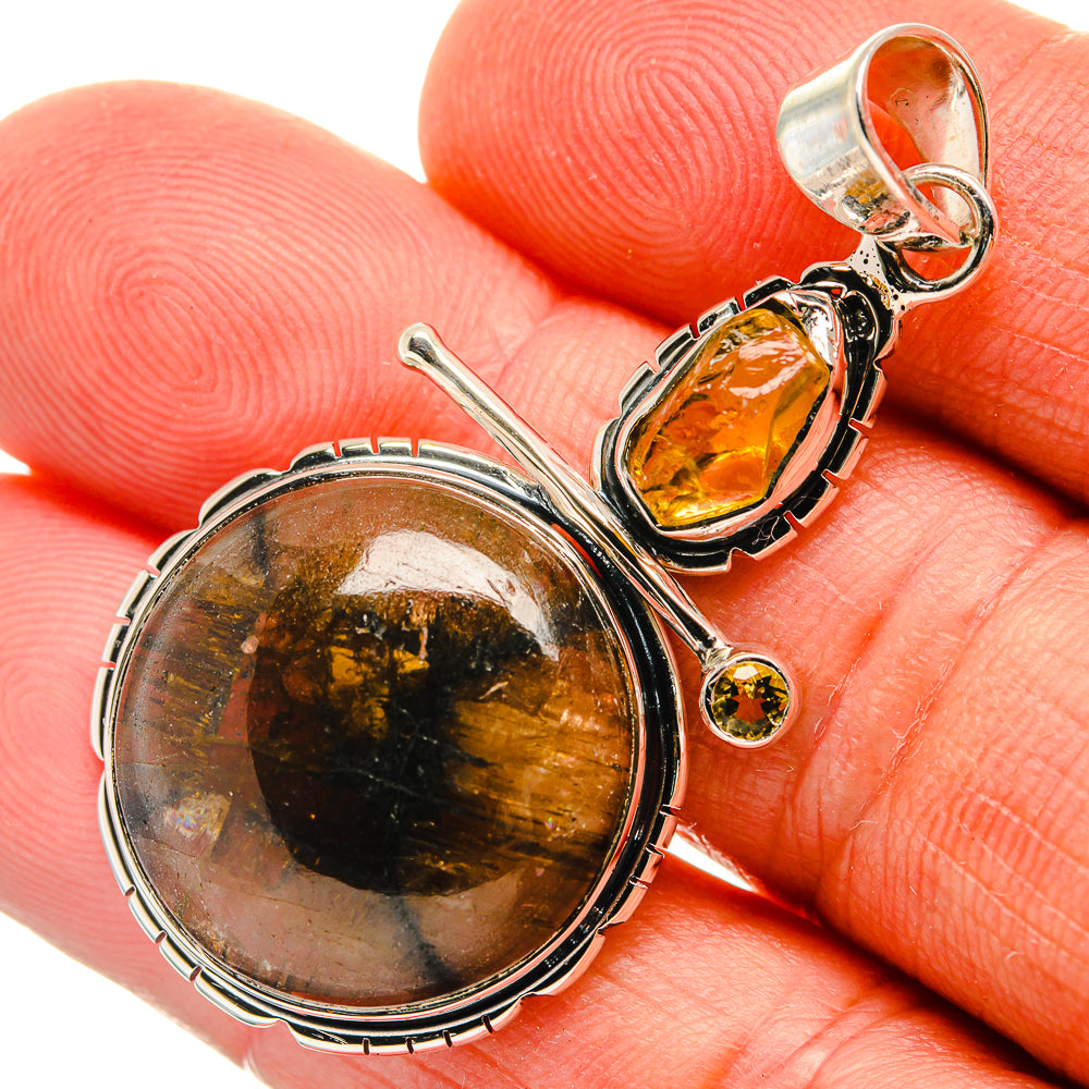 Chiastolite Pendants handcrafted by Ana Silver Co - PD25921