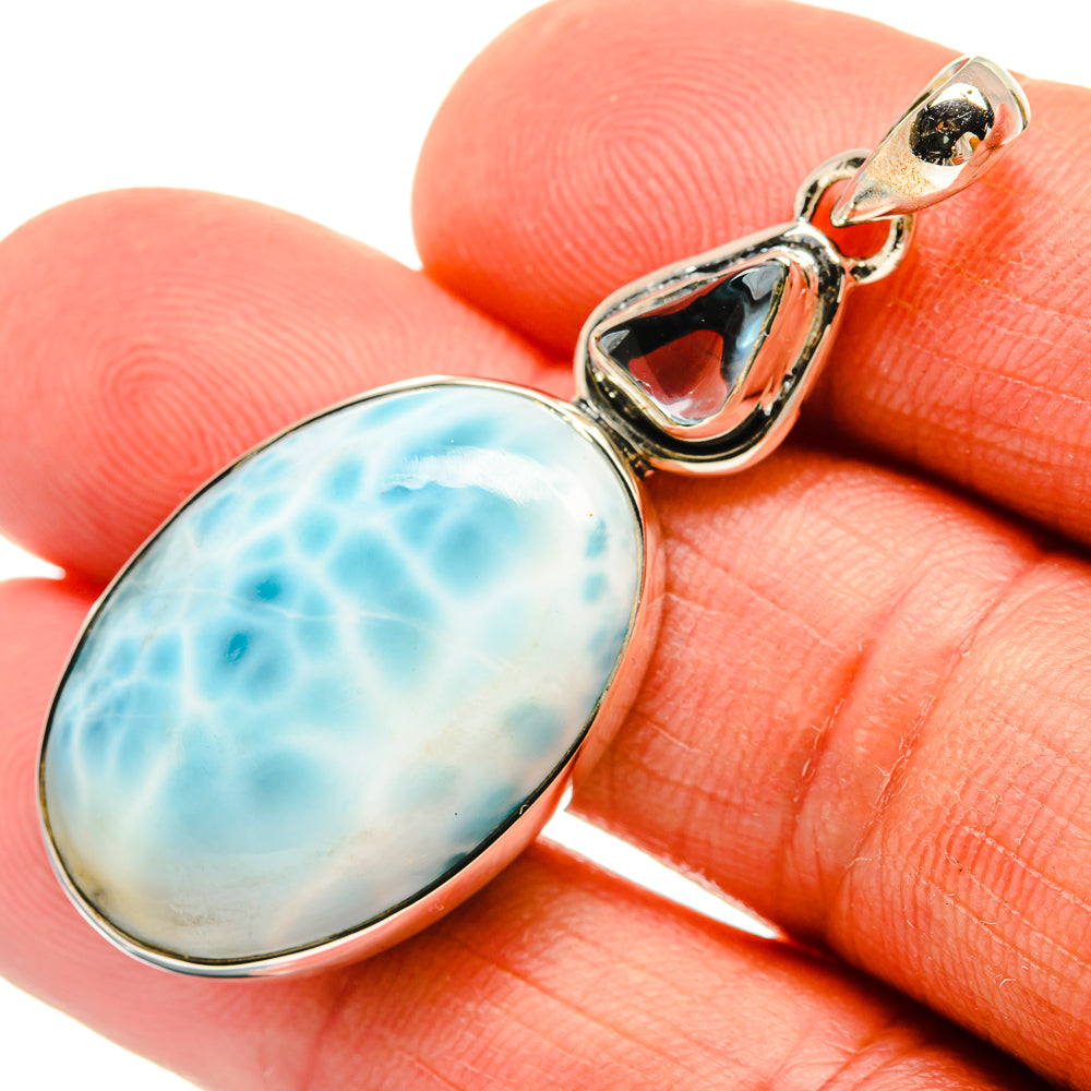Larimar Pendants handcrafted by Ana Silver Co - PD25922