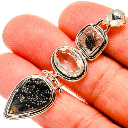 Tektite Pendants handcrafted by Ana Silver Co - PD25934