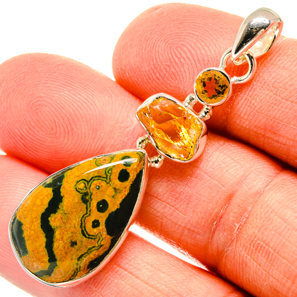 Ocean Jasper Pendants handcrafted by Ana Silver Co - PD25938