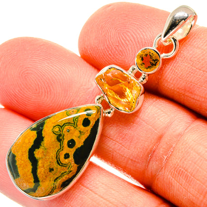 Ocean Jasper Pendants handcrafted by Ana Silver Co - PD25938