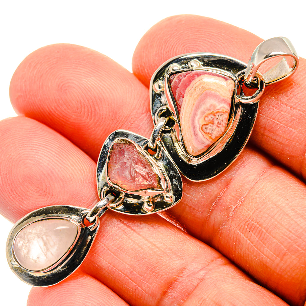 Rhodochrosite Pendants handcrafted by Ana Silver Co - PD25939