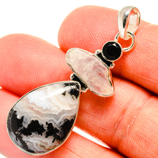 Gabbro Stone Pendants handcrafted by Ana Silver Co - PD25941