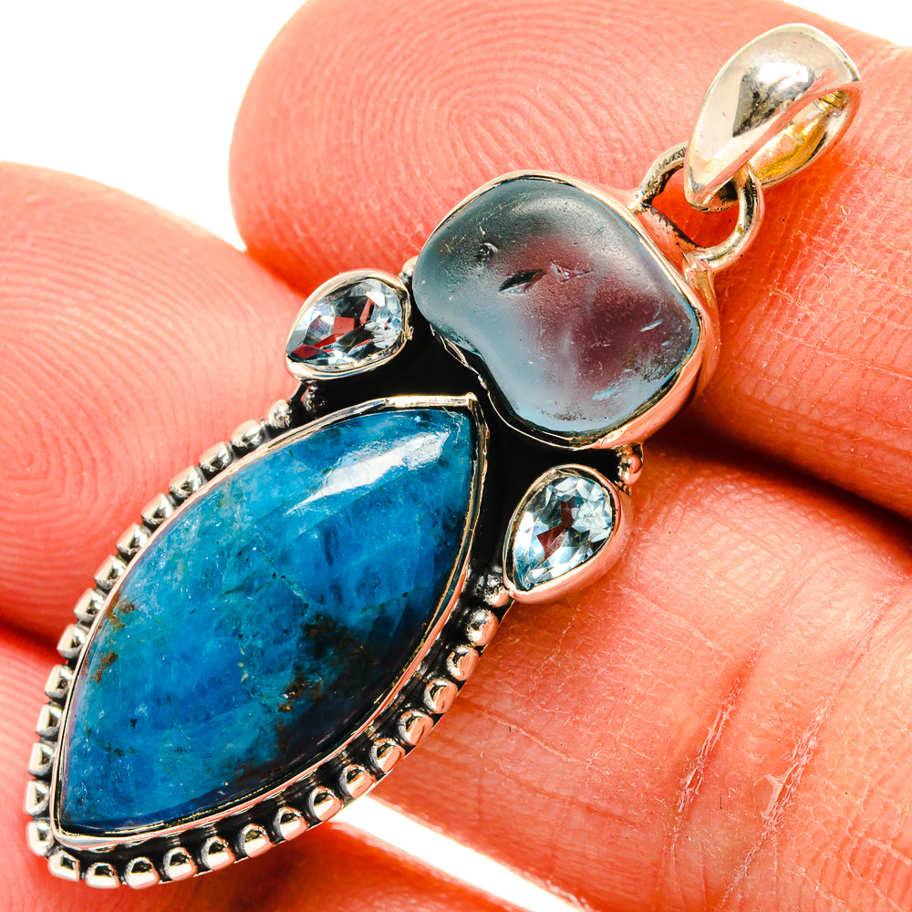 Chrysocolla Pendants handcrafted by Ana Silver Co - PD25952