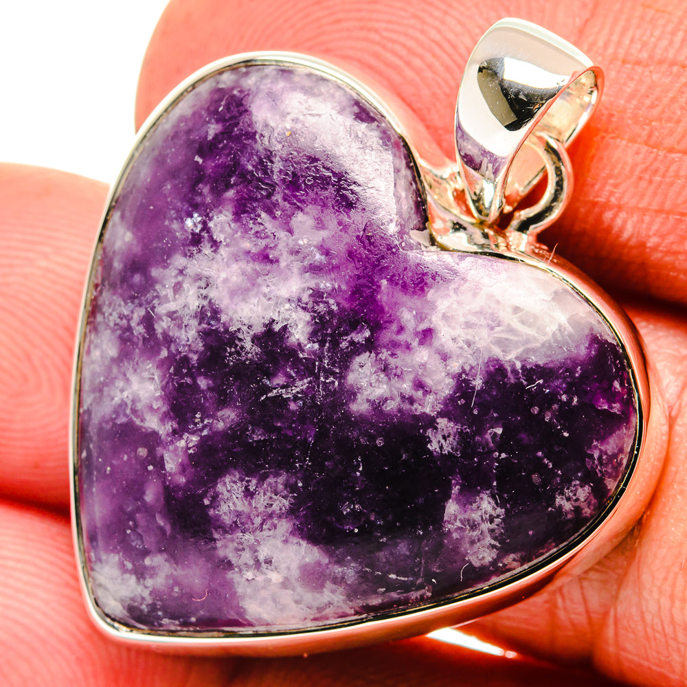 Lepidolite Pendants handcrafted by Ana Silver Co - PD25969