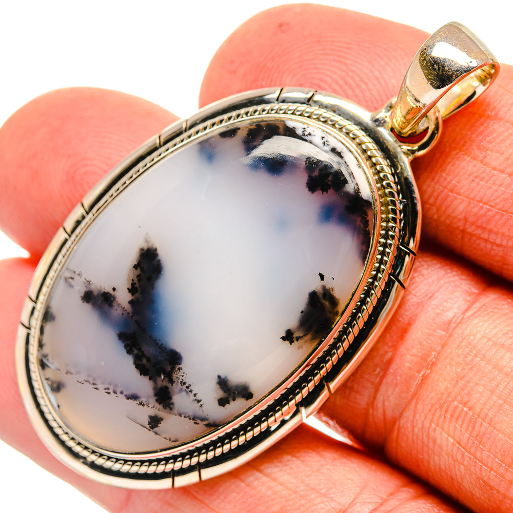 Dendritic Opal Pendants handcrafted by Ana Silver Co - PD25978