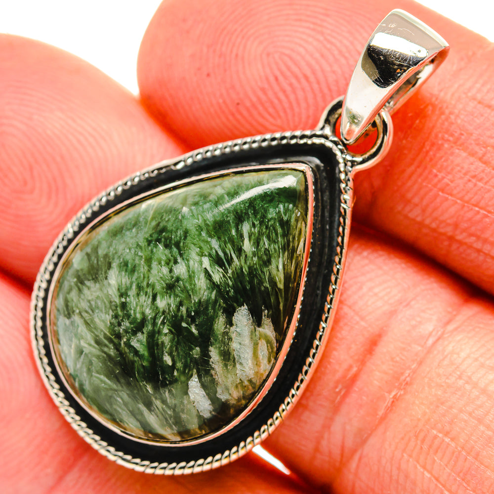 Seraphinite Pendants handcrafted by Ana Silver Co - PD25983