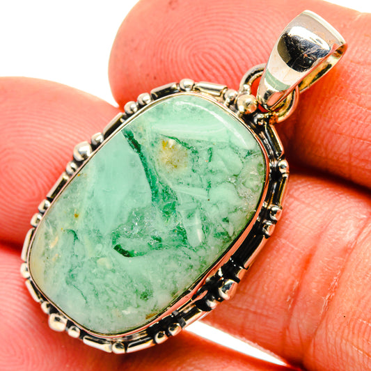 Australian Green Opal Pendants handcrafted by Ana Silver Co - PD25987