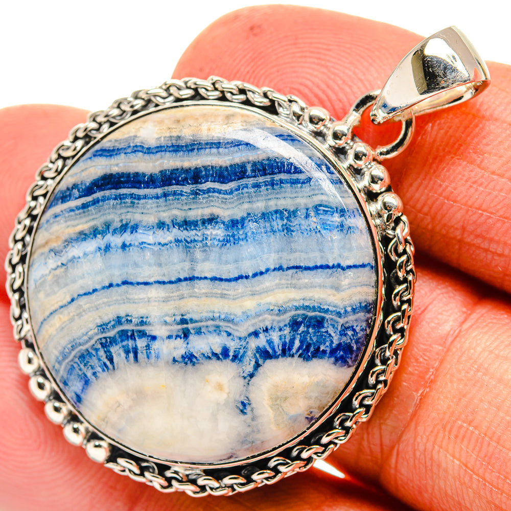 Blue Scheelite Pendants handcrafted by Ana Silver Co - PD26002
