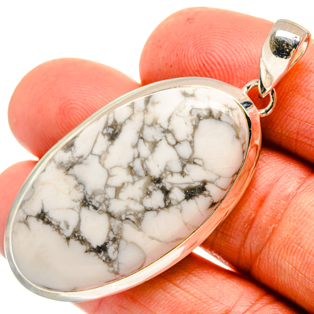 Howlite Pendants handcrafted by Ana Silver Co - PD26003