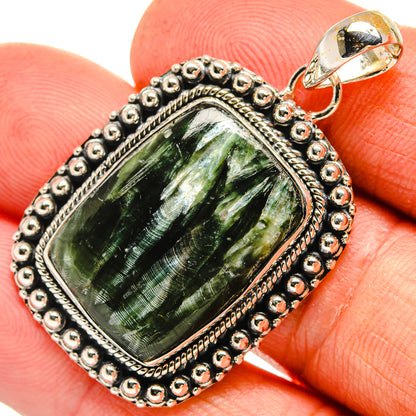 Seraphinite Pendants handcrafted by Ana Silver Co - PD26005