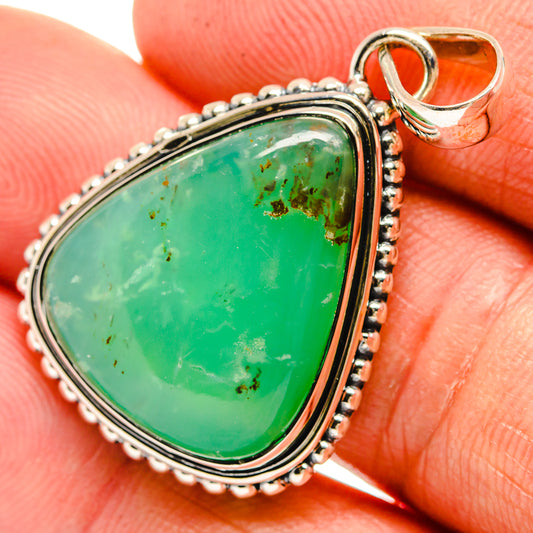 Chrysoprase Pendants handcrafted by Ana Silver Co - PD26008