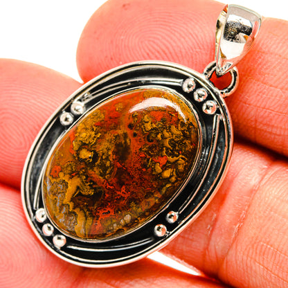 Moroccan Agate Pendants handcrafted by Ana Silver Co - PD26009