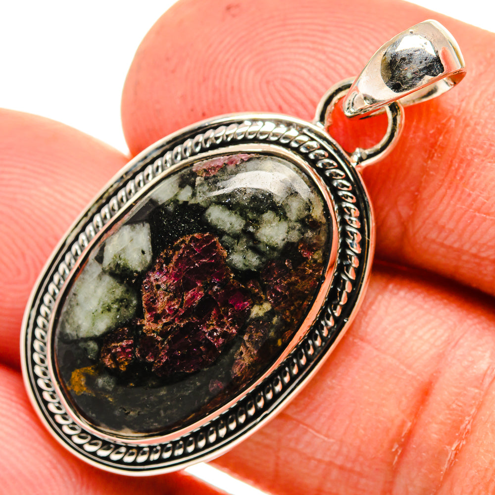 Russian Eudialyte Pendants handcrafted by Ana Silver Co - PD26014