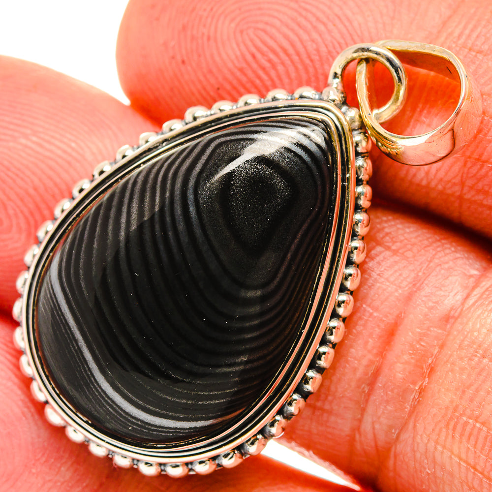 Psilomelane Pendants handcrafted by Ana Silver Co - PD26020