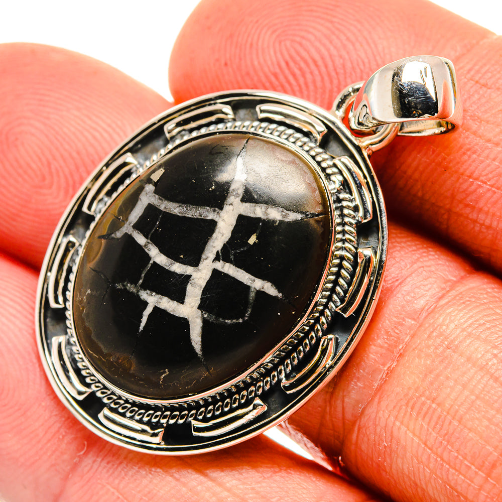Septarian Geode Pendants handcrafted by Ana Silver Co - PD26024