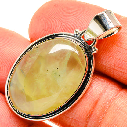 Prehnite Pendants handcrafted by Ana Silver Co - PD26025