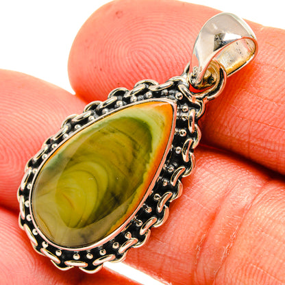 Polychrome Jasper Pendants handcrafted by Ana Silver Co - PD26028