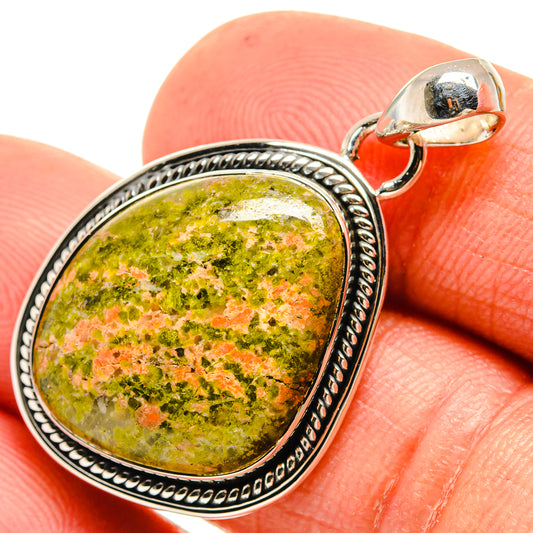 Unakite Pendants handcrafted by Ana Silver Co - PD26029