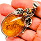 Baltic Amber Pendants handcrafted by Ana Silver Co - PD26041
