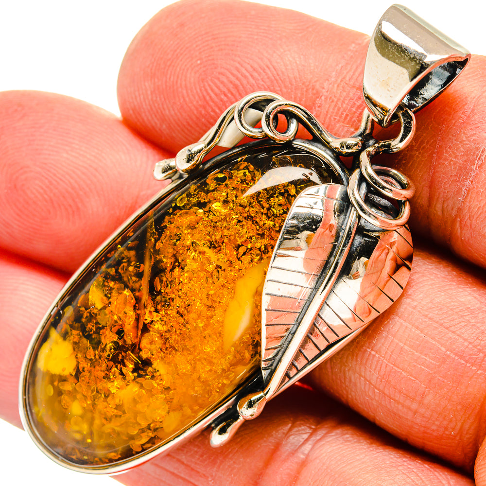 Baltic Amber Pendants handcrafted by Ana Silver Co - PD26053
