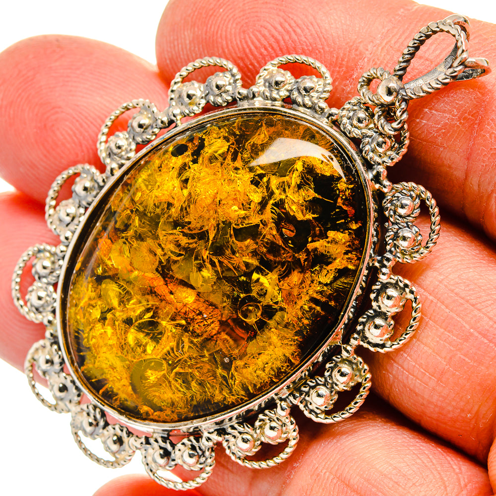 Baltic Amber Pendants handcrafted by Ana Silver Co - PD26054