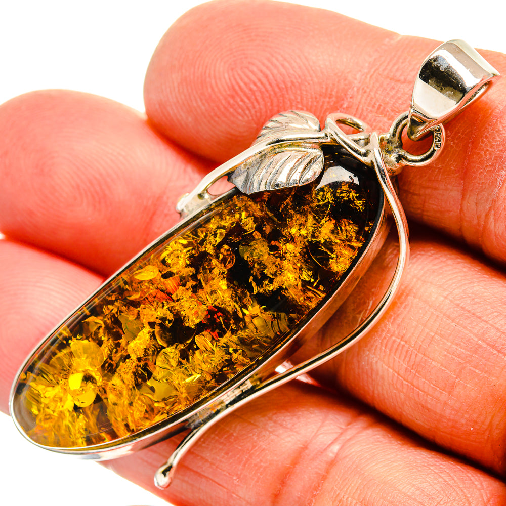 Baltic Amber Pendants handcrafted by Ana Silver Co - PD26068