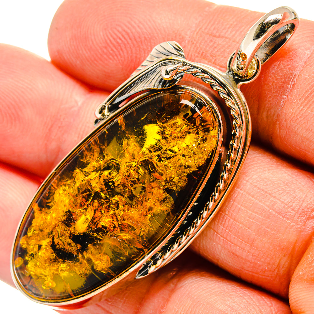Baltic Amber Pendants handcrafted by Ana Silver Co - PD26069