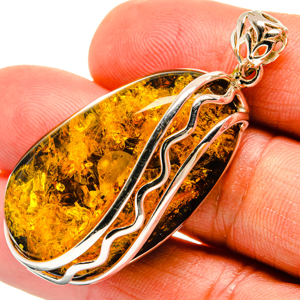 Baltic Amber Pendants handcrafted by Ana Silver Co - PD26085