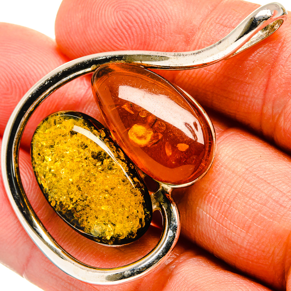 Baltic Amber Pendants handcrafted by Ana Silver Co - PD26093
