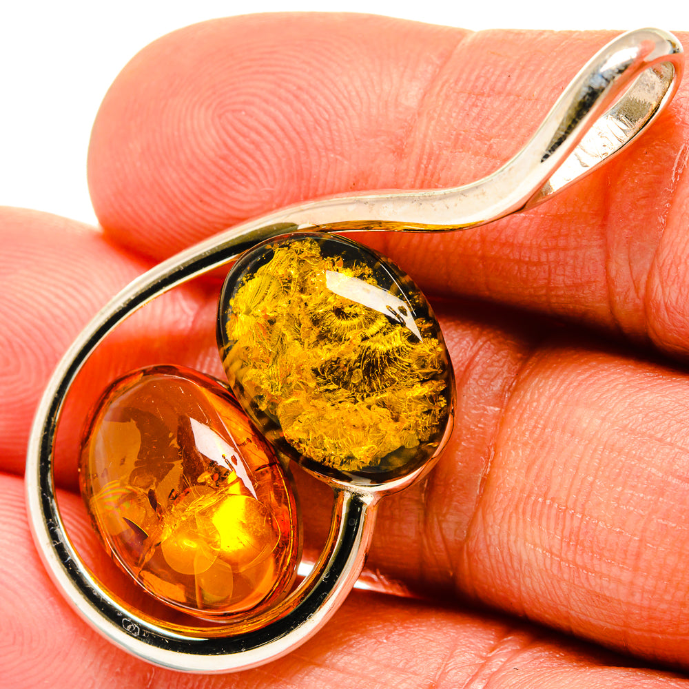 Baltic Amber Pendants handcrafted by Ana Silver Co - PD26099