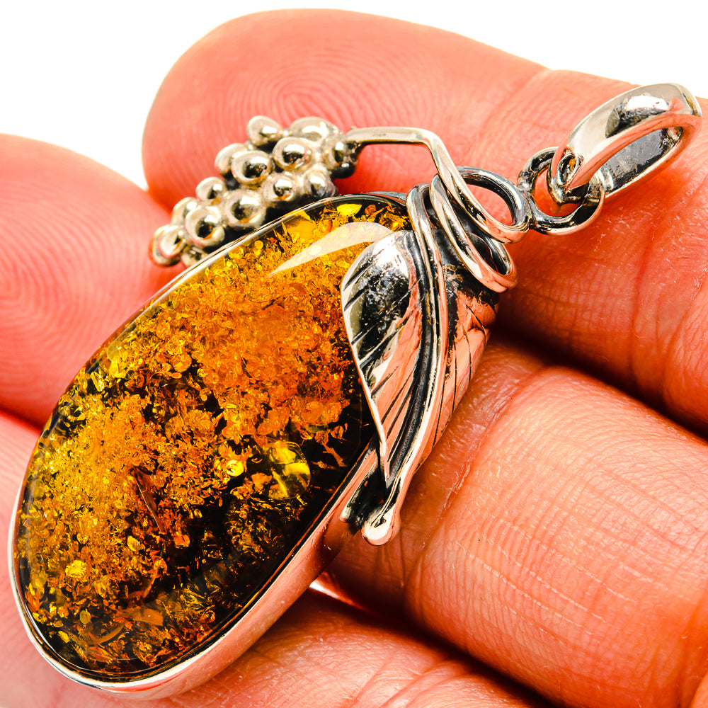 Baltic Amber Pendants handcrafted by Ana Silver Co - PD26111