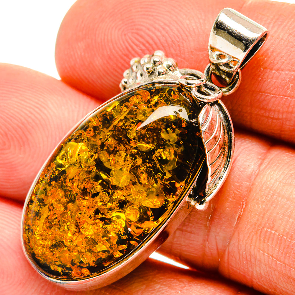 Baltic Amber Pendants handcrafted by Ana Silver Co - PD26120