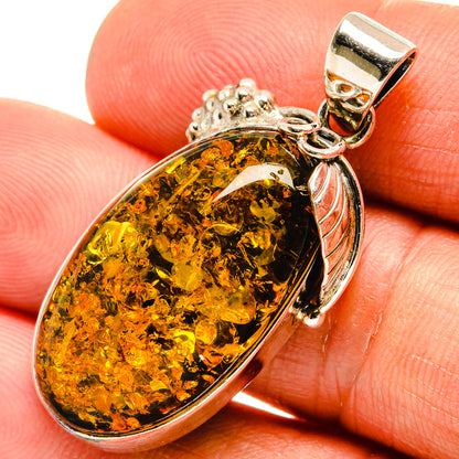 Baltic Amber Pendants handcrafted by Ana Silver Co - PD26120