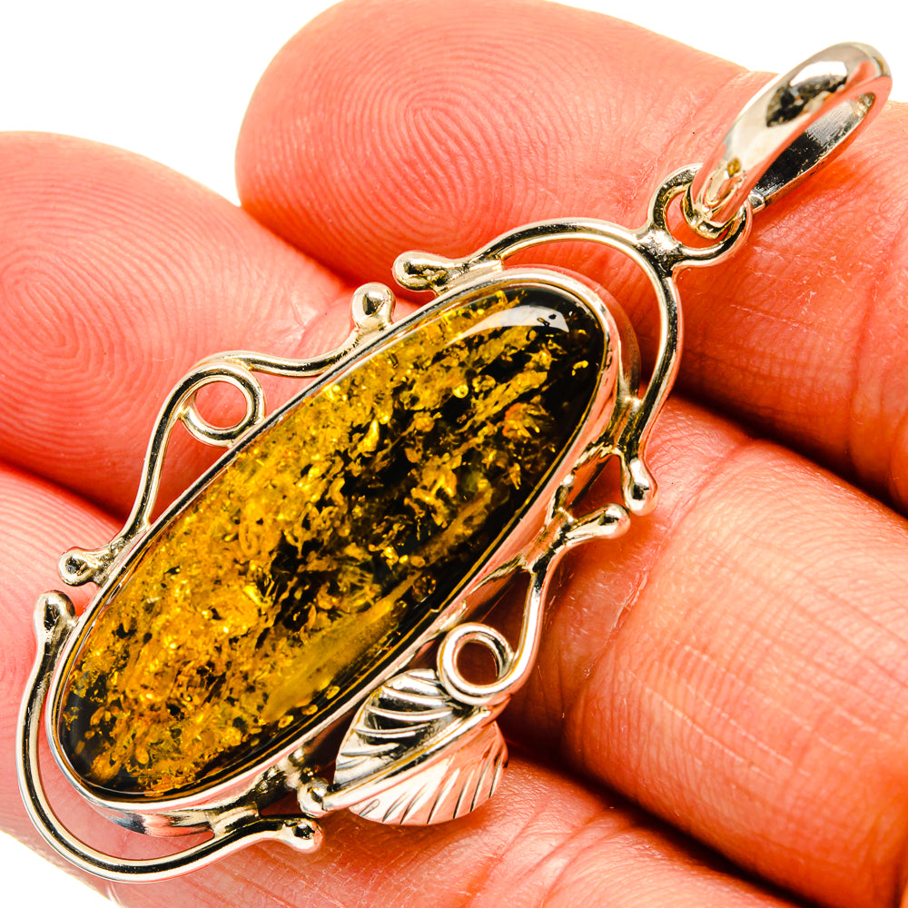 Baltic Amber Pendants handcrafted by Ana Silver Co - PD26121