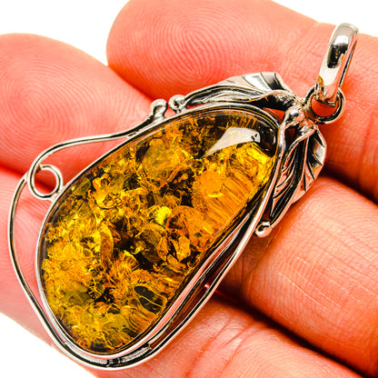 Baltic Amber Pendants handcrafted by Ana Silver Co - PD26126