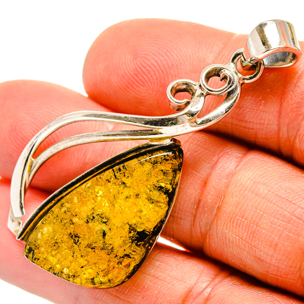 Baltic Amber Pendants handcrafted by Ana Silver Co - PD26130