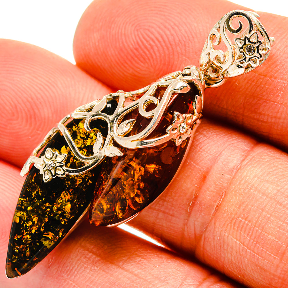Baltic Amber Pendants handcrafted by Ana Silver Co - PD26133