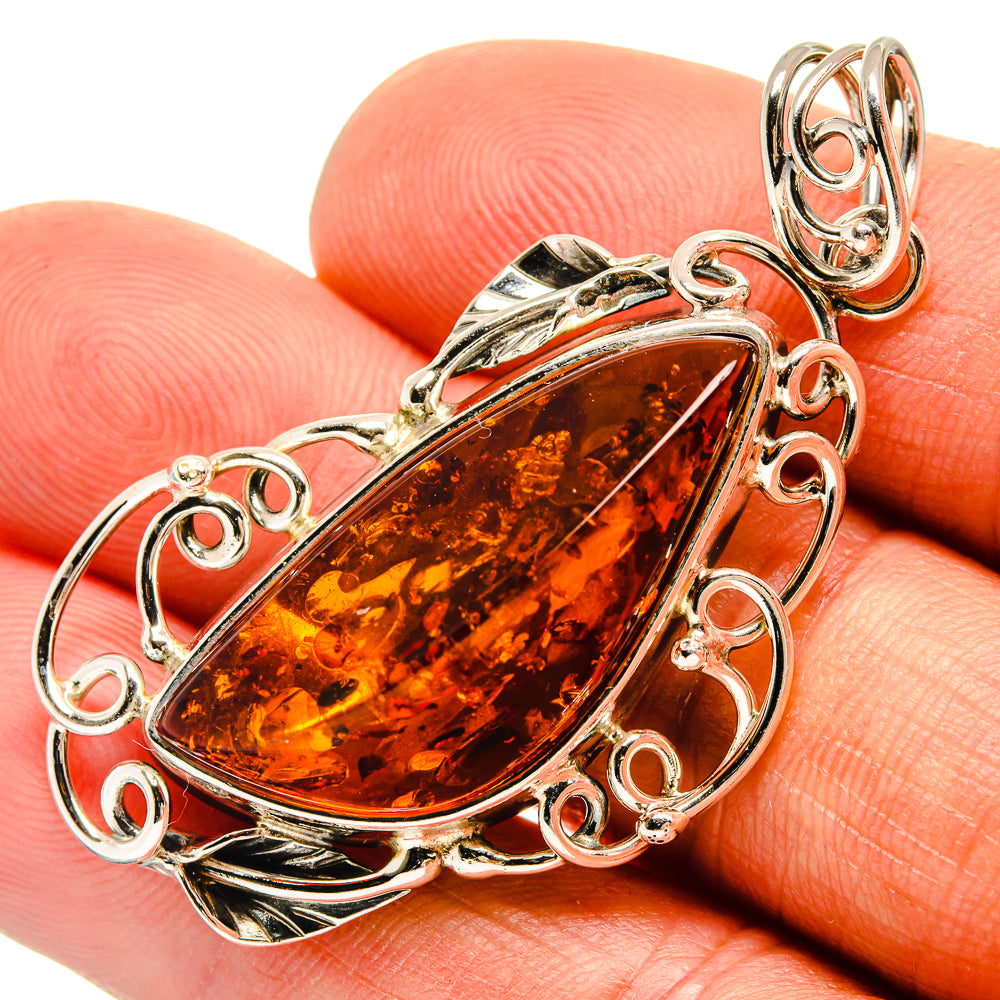 Baltic Amber Pendants handcrafted by Ana Silver Co - PD26142