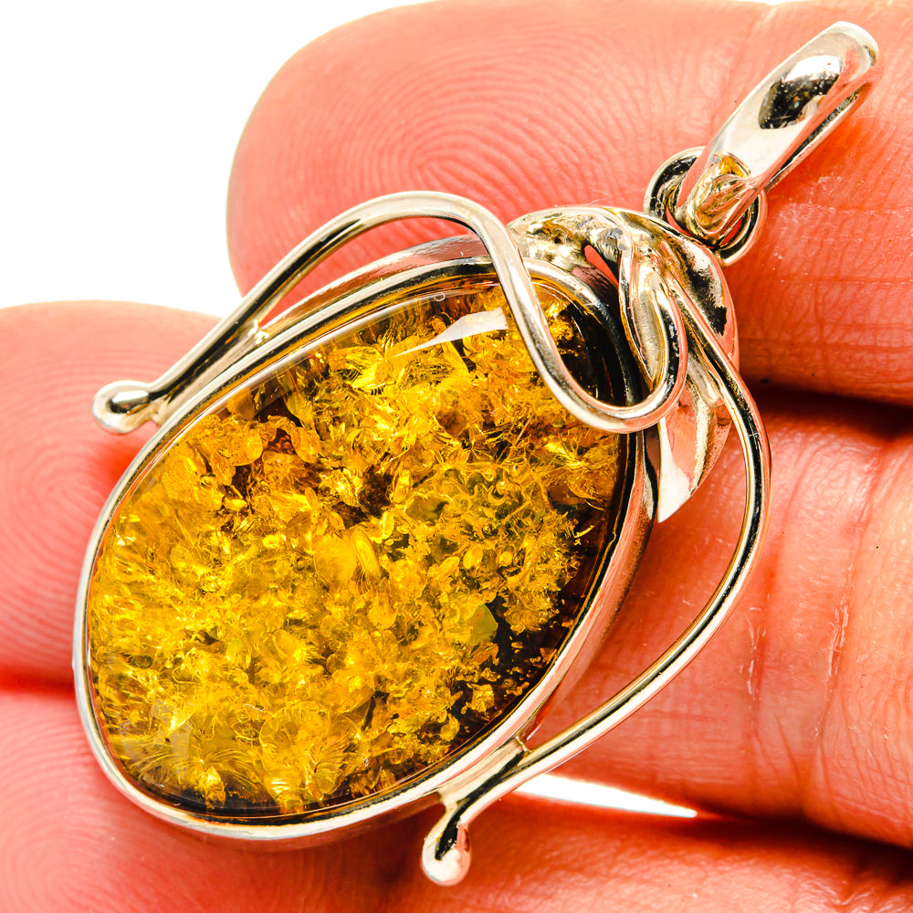 Baltic Amber Pendants handcrafted by Ana Silver Co - PD26145