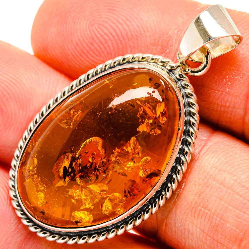 Baltic Amber Pendants handcrafted by Ana Silver Co - PD26159